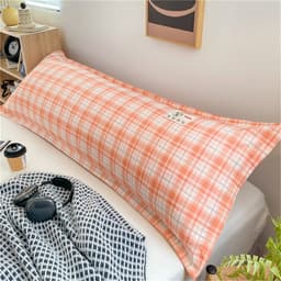 Gối Tựa Giuong - Gối Đôi Dài, Gối Ôm ,  Nỉ Nhung Sữa Đa Năng, Gối Đôi Dài, Gối Tựa Giường Kích Thước 35x120cm 3