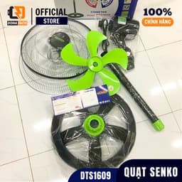 Quạt đứng Quạt cây Senko DTS1609 60W lồng inox mạ crom 5 cánh, gió mạnh bảo hành 24 tháng 8