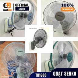 Quạt treo tường điều khiển từ xa Senko TR1683 có remote, hẹn giờ tắt chính hãng bảo hành 24 tháng 5