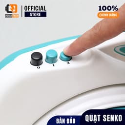 Quạt bàn đảo Senko BD230 28W cao 2 tấc, quạt hộp nhỏ gọn mini đảo gió bảo hành 24 tháng 6