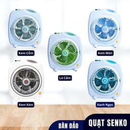 Quạt bàn đảo Senko BD230 28W cao 2 tấc, quạt hộp nhỏ gọn mini đảo gió bảo hành 24 tháng 4