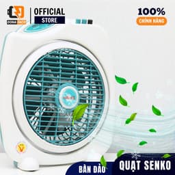Quạt bàn đảo Senko BD230 28W cao 2 tấc, quạt hộp nhỏ gọn mini đảo gió bảo hành 24 tháng 5