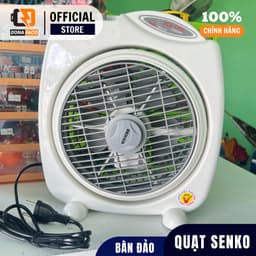 Quạt bàn đảo Senko BD230 28W cao 2 tấc, quạt hộp nhỏ gọn mini đảo gió bảo hành 24 tháng 8