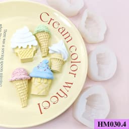 Khuôn silicon làm nến thơm hay bánh kẹo ngọt hình phô mai, cây kem - HM5030.38.39.40 5