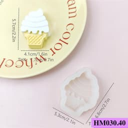 Khuôn silicon làm nến thơm hay bánh kẹo ngọt hình phô mai, cây kem - HM5030.38.39.40 4