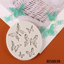 Khuôn silicon động vật butterfly xinh đủ kích thước handmade chuẩn bền nhiệt - HM038 5