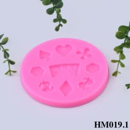 Khuôn silicon quân bài tây tạo hình trang trí handmade độc đáo  - HM019 5