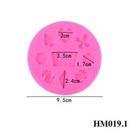 Khuôn silicon quân bài tây tạo hình trang trí handmade độc đáo  - HM019 4