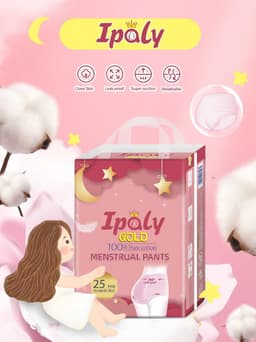 (GÓI 25 MIẾNG) Băng Vệ Sinh Dạng Quần Ipaly Gold Thấm Hút Tuyệt Đối, An Toàn Tiện Dụng Co Dãn Thỏa Mái - IPLALY25 2