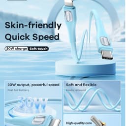 Cáp Sạc Nhanh 30W Remax RC-C097(C-L) Type C Ra Li-ght-ni-ng ios và Hoco X89 Type-C Ra Li-ght 1
