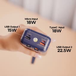 Pin Sạc Dự Phòng Sạc Nhanh 22.5W Remax RPP-550 30.000mAh và 22.5W Hoco J101B 30.000mah. LKP 5