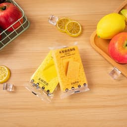 Miếng rửa chén bát 2 mặt xanh vàng tiện dụng,Miếng bọt biển tạo bọt cọ rửa xoong nồi siêu sạch 5