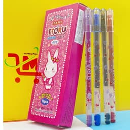 Hộp 12 Bút Gel Hàn Quốc D.A P&T TTORU / 0.4mm / Mực Xanh, Đỏ, Đen, Tím, Cho Nét Chữ Nhỏ, Thanh Mãnh, Chính Hãng,Mực Thơm 1