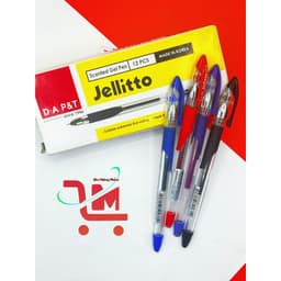 Hộp 12 Cây Bút Gel Học Sinh D.A P&T Jellitto Ngòi 0.4mm Mực Xanh, Tím, Đỏ, Đen, Chất Lượng Cao, Chính Hãng Hàn Quốc 5