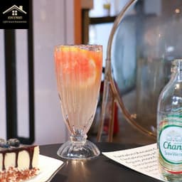 Bộ 6 Ly Thuỷ Tinh Uống Sinh Tố - CREAM Cao Cấp ,bao bù bể vỡ 3