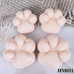 Khuôn silicon hình chân chó, chân mèo, xương chó dùng tạo hình nến thơm, làm móc khoá, epoxy - HM011 2