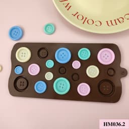 Khuôn Silicon Charm Hình Nút Áo tạo hình nến thơm, epoxy, resin - HM036 4