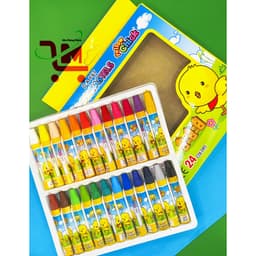 Hộp 48 Cây Bút Màu Sáp Dầu Con Gà D A  P&T, Màu Sáp Dầu Mềm Mịn, Màu Tưới Sáng, An Toàn Cho Bé Chính Hãng 3