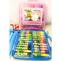 Màu Sáp Dầu 18 Cây D.A, Hộp Nhựa Vali ( DOOLY - TTORU ) Thương Hiệu Hàn Quốc, Cho Bé Tha Hồ Sáng Tạo 2