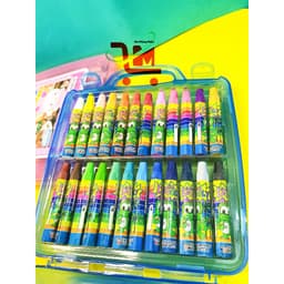 Màu Sáp Dầu 18 Cây D.A, Hộp Nhựa Vali ( DOOLY - TTORU ) Thương Hiệu Hàn Quốc, Cho Bé Tha Hồ Sáng Tạo 4