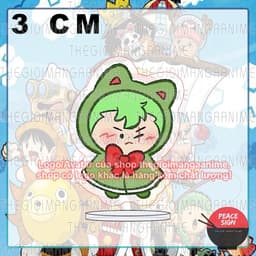 (mua 1 tặng 1) (3cm) Mô hình standee ONE PIECE ver ÁO CHOÀNG NƠ in hình anime Đảo hải tặc tượng mica chibi 5
