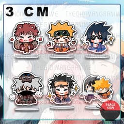 (mua 1 tặng 1) (3cm) Standee NARUTO ver BIỂU CẢM mô hình chibi acrylic standee anime mica trang trí trưng bày 1