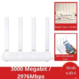 Router wifi 6, Bộ phát WiFi 6 XM AX3000T hỗ trợ mesh, Bộ định tuyến XM AX3000T 1