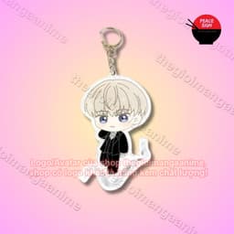 (mua 1 tặng 1) Móc khóa WIND BREAKER ver Vest đen cute in hình chibi anime mica acrylic quà tặng xinh xắn 4