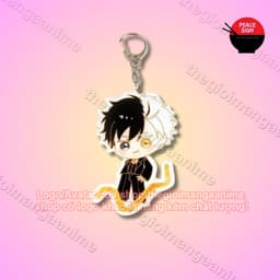 (mua 1 tặng 1) Móc khóa WIND BREAKER ver Vest đen cute in hình chibi anime mica acrylic quà tặng xinh xắn 5
