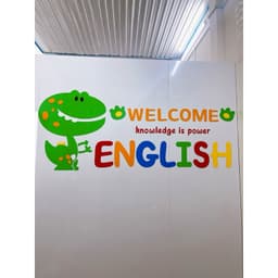 Tranh dán tường mica dán nổi english khủng long trang trí phòng ngủ, lớp học, trung tâm tiếng anh, khu vui chơi cho bé 7