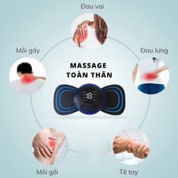 Máy Massage Toàn Thân Xung Điện Cao Cấp HGHOME, Miếng Dán Massage Cổ Vai Gáy 8 Chế Độ [HÀNG TỐT] 9