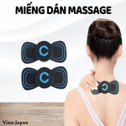 Máy Massage Toàn Thân Xung Điện Cao Cấp HGHOME, Miếng Dán Massage Cổ Vai Gáy 8 Chế Độ [HÀNG TỐT] 8