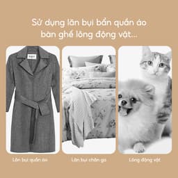 Cây Lăn Bụi Làm Sạch Quần Áo Chăn Ga Đệm Sofa Lông Chó Mèo JYoohome Lõi Lăn Bụi Dự Phòng 60 Lớp 2