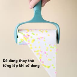 Cây Lăn Bụi Làm Sạch Quần Áo Chăn Ga Đệm Sofa Lông Chó Mèo JYoohome Lõi Lăn Bụi Dự Phòng 60 Lớp 4