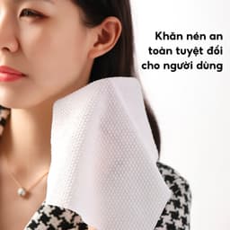 Gói Khăn mặt nén dạng viên kẹo JYoohome du lịch dã ngoại, Khăn giấy nén rửa mặt tiện lơi, an toàn 2