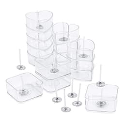 Khuôn tealight bộ 10 cái nhựa PVC đủ hình dạng - HM072 2