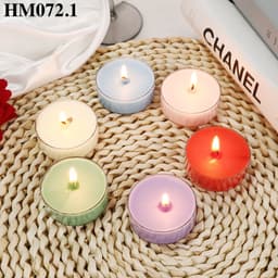 Khuôn tealight bộ 10 cái nhựa PVC đủ hình dạng - HM072 3