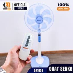 [Chính hãng] Quạt đứng điều khiển từ xa Senko DR1608, Quạt cây có remote, hẹn giờ, bảo hành 2 năm 4