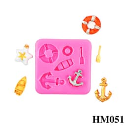 Khuôn silicon tạo hình neo thuyền và phao cứu sinh dùng trang trí chuẩn DIY - HM051 3