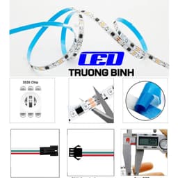 ĐÈN LED FULL MÀU WS2811 UCS1903 RỘNG 8MM 96LED/MÉT 108LED/MÉT ĐIỆN ÁP 12V DÀI 1 MÉT 5