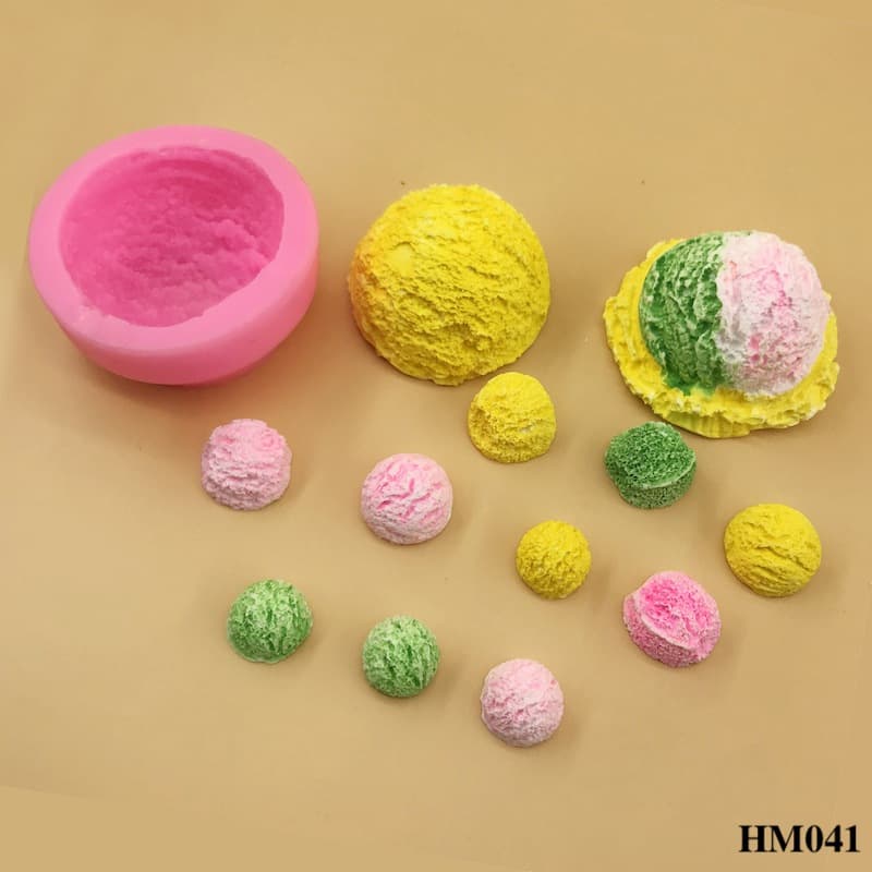 Khuôn silicon kẹo hình ice cream tạo hình độc đáo chuẩn DIY - HM041