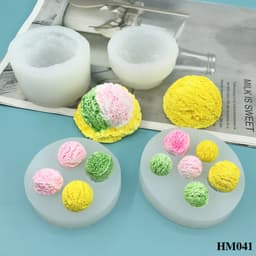 Khuôn silicon kẹo hình ice cream tạo hình độc đáo chuẩn DIY - HM041 3