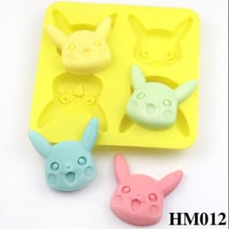 Khuôn silicon cao cấp hình Pikachu làm bánh mì nướng hay tạo hình trang trí độc đáo các sản phẩm handmade – HM012 1