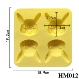 Khuôn silicon cao cấp hình Pikachu làm bánh mì nướng hay tạo hình trang trí độc đáo các sản phẩm handmade – HM012 2