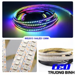 LED DÂY FULL MÀU WS2815 144 LED/MÉT HỎNG 1 LED CÁC LED KHÁC VẪN HOẠT ĐỘNG BỀ RỘNG 12MM 12V DÂY 1 MÉT 3