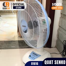 | Hỏa tốc | Quạt để bàn Senko B1616 lồng 40cm 47W 3 cấp gió mạnh để phòng ngủ bảo hành 24 tháng 6