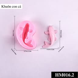 Khuôn silicon hình cá chép, nàng tiên cá đủ loại dễ thương dùng tạo hình trang trí - HM016.2.3.4 4