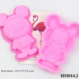 Khuôn silicon hình chuột Mickey vui vẻ - Khuôn silicon làm bánh, làm đá hay làm socola - HM014.2 2