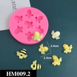 Khuôn silicon làm bánh kẹo dẻo hình con ong đủ kích thước siêu cute chuẩn DIY - HM009.1.2.3 5