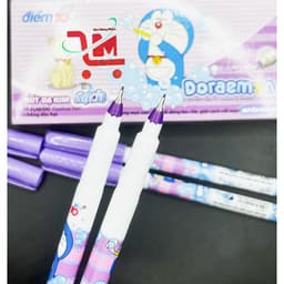 Hộp 10 Cây Bút Lông Kim - Bút Mực Nước Điểm 10 Doraemon TP-FL08/DO-CHUYENSIVANPHONGPHAM, Hàng Thiên Long Chính Hãng 6